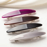 Cyflymder Oval Barrettes French Clips Hairclip for Girls Acetate Headwear Hair Accessories Geometric Korean Fashion Hair Clips for Women