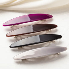 Cyflymder Oval Barrettes French Clips Hairclip for Girls Acetate Headwear Hair Accessories Geometric Korean Fashion Hair Clips for Women