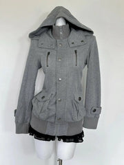 Cyflymder Streetwear Coat Y2k Slim Winter Japanese 90s Hoodie Woman Clothing Goth Punk Vintage Casual Hoodies Fashion Harajuku Zipper Emo