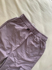 Cyflymder Premium Women's Workwear Qui Dry Pants Purple Taro Elastic Waist Cargo Pants Summer Straight Leg Trousers for Ladies