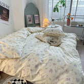 Cyflymder Fresh Style Bedding Set 100% Cotton Bed Linen Set for Home постельное бельё набор Soft Duvet Cover Pillowcase with Bedsheets