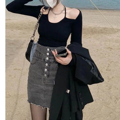 Cyflymder Blackpetite Casual Suit Jacket Elegant Versatile Slimming Chic Western Style For Women Early Spring Autumn Tailored Coat