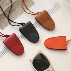 Cyflymder Anti-lost Pu Leather Magnetic Hat Clip Sunglasses Storage Neck Hanging Lanyard Glasses Clip Organizer Gadget Hat Holder Girl