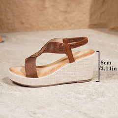 Cyflymder New Fashion Flat Woman Sandals Shoes Round Toe Summer Shoes Slip on Size Waterproof Platform Sandals Female