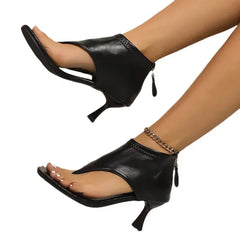 Cyflymder High Heels Women Sandals Clip Toe Fashion Shoes Trend Summer Party New Pumps Shoes Beach Dress