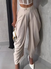 Cyflymder Women High Waist Jogger Loose Long Harlen Pants Fall Autumn OL Work Fashion Active Casual Street Trousers