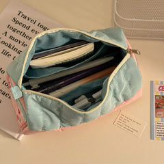 Cyflymder Pen Bag Case Box Stocking Stuffers Cute Creative Large Capacity Zipper Makeup Organizer Storage Bag Box Nice Gift