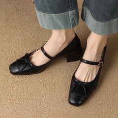 Cyflymder Women Shoes Autumn Shallow Mouth Modis Female Footwear Casual Sneaker Square Toe Bow-Knot Fall Summer 2025 Dress Big Size New On