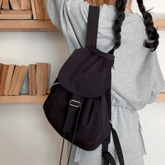 Cyflymder Streetwear Vintage Nylon Simple Backpacks Casual All Match Women Students Backpack Y2k Aesthetic Fashion Ins Grunge Schoolbags