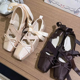 Cyflymder New Women's Mary Jane Shoes Sweet Style Ballet Casual Shoes for Woman Fashion Square Head Flat Shoe Designer Shoes Zapatos Mujer