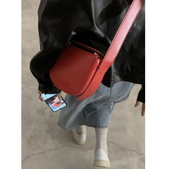 Cyflymder Female Ins Niche Design Wide Shoulder Strap Saddle Bag 2025 New Casual Single Shoulder Crossbody Small Bags