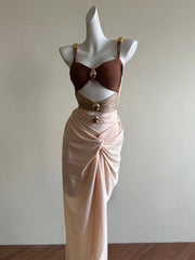 Cyflymder Beach Skirt, Sexy Holiday One-piece Swimsuit, Women's Bikini Long Dress, Holiday Beach Summer Dress