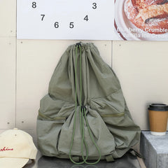 Cyflymder Nylon Ruched Backpacks for Women/Men Pleated Commuter Travel Women Rucksack School Girl Bags Female Daily Backpack Mochilas Sac