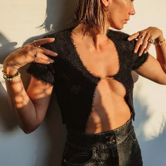 Cyflymder Slim Fit ort Sve Knitted Cardigan Sweater Women's Sle V Ne Casual Organic Cotton Spandex Blend Open Front Design