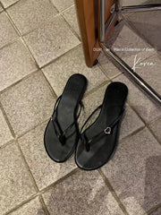 Cyflymder Beach Shoes Rubber Flip Flops Slippers Soft Sabot Hawaiian Comfort Spring Shoes Women Slippers For Swimming Pool Rubber Flip Fl