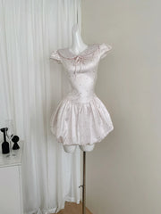 Cyflymder Summer Women Graduation Korean Fashion Dress Mini Cute Core Satins Frock Evening Party Coquette Gyaru Y2k Kpop Sleeveless Preppy