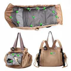 Cyflymder Sport Versatile Backpack Gym Yoga Fitness Bag Large Drawstring Handbag Shoulder Women Tote Outdoor Shopping Rucksack Mommy Bag