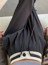 Cyflymder Chic New Sports Pants Women High Waist Black Gray American Trousers OL Casual Loose Straight Wide Leg Pants Female