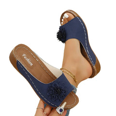 Cyflymder Shoes Women Sandals Fashion Wedge Ladies Shoes Beach Women's Sandals Slip on Soft Zapatos De Mujer Footwear Female Hot