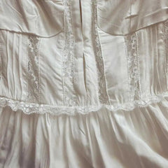 Cyflymder WHITE LACE TRIM SLEEVELESS dress women straps sexy tiered ruffled summer dress new 2025 sexy women party dresses