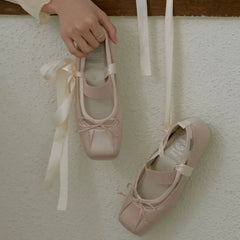 Cyflymder Spring and Autumn Women Flats New Suede Ladies Casual Ballet Shoes Fashion Bowknot Design Dress Shoes 2235