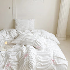 Cyflymder Bedding Set Simple Style Bedclothes Skin-friendly Bedsheet Set Single/Queen/King Size Bed Linen Set juegos de sábanas