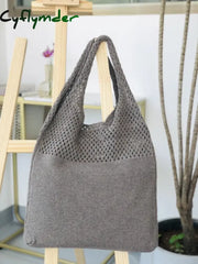 Casual Hollow Woven Women Shoulder Bags Designer Knitting Handbags Large Capacity Tote Summer Beach