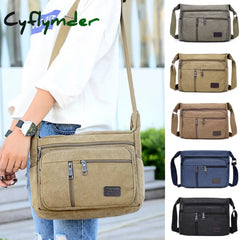 Casual Retro Business Bag High Capacity Canvas Outdoor Simple Version Shoulder Diagonal Package For
