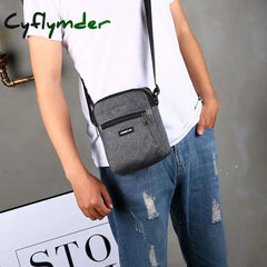 Casual Retro Business Bag High Capacity Canvas Outdoor Simple Version Shoulder Diagonal Package For