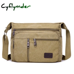 Casual Retro Business Bag High Capacity Canvas Outdoor Simple Version Shoulder Diagonal Package For