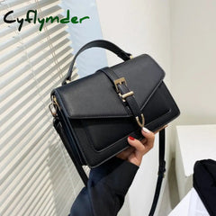 Ceavni Armpit Sling Handbags Solid Color Women Pu Leather Shoulder Bags Simple Messenger For Black