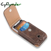 Classical Pouch Leather Phone Case For Iphone 11Pro Max Xs 7 8 Waist Bag Magnetic Holster Belt Clip