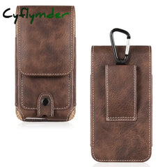 Classical Pouch Leather Phone Case For Iphone 11Pro Max Xs 7 8 Waist Bag Magnetic Holster Belt Clip