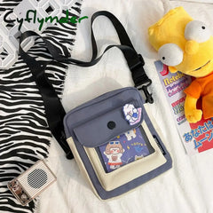 Cute Japanese Canvas Bag Female New Harajuku Student Messenger Korean Cartoon Women Shoulder Small