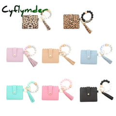 Cyflymder 1 Pc 8 Colors Fashion Women Bracelets Card Holder Leopard Female Business Case Wristband