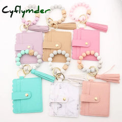 Cyflymder 1 Pc 8 Colors Fashion Women Bracelets Card Holder Leopard Female Business Case Wristband