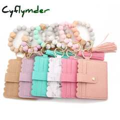 Cyflymder 1 Pc 8 Colors Fashion Women Bracelets Card Holder Leopard Female Business Case Wristband