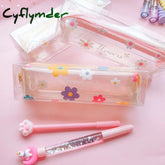 Cyflymder 1 Pcs Kawaii Pencil Case Flower School Box Pencilcase Bag Supplies Stationery