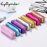 Cyflymder 1 Pcs Kawaii Pencil Case Laser Girl’s Heart Is Simple School Box Pencilcase Bag
