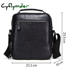 Cyflymder 100% Genuine Leather Men Shoulder Bag Crossbody Bags For High Quality Bolsas Fashion