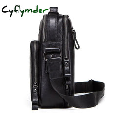 Cyflymder 100% Genuine Leather Men Shoulder Bag Crossbody Bags For High Quality Bolsas Fashion