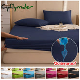 Cyflymder 100% Waterproof Mattress Covers Protector Adjustable Bed Fitted Sheets With Elastic Band Single Double King