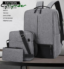 Cyflymder 15 Inch Unisex Multifunction Large Capacity Men‘s Backpacks Waterproof Oxford Travel