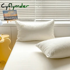 Cyflymder 150/180/200CM Cheese White Brushed Bed Sheet Duvet Cover Pillowcase Four-piece Winter Autumn Bedding Set