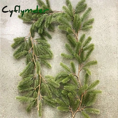 Cyflymder 180CM Artificial Plants Pine Needle Wedding Wreaths Home Garden lawn Christmas Tree diy Decorative Hot