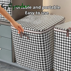 Cyflymder 1Pc Futon Storage Bag Non-Woven Fabrics Transparent Visual Window For Quilt Household