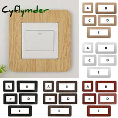 Cyflymder 1PC Modern Simple Anti-Dirty Buckle Type Non-Adhesive Dustproof Switch Protective Cover Outlet Wall Sticker