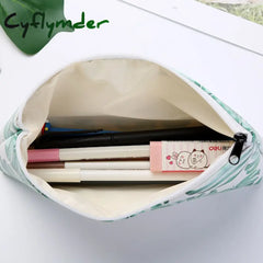 Cyflymder 1Pcs/1Lot Kawaii Pencil Case Turtle Leaf Gift Estuches School Box Pencilcase Bag Supplies