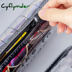 Cyflymder 1Pcs Kawaii Pencil Case Cartoon Transparent Letter Octagonal School Box Pencilcase