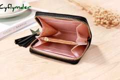 Cyflymder 1Pcs Love Tassel Women Wallet Ladies Mini Small Short Cute Girl Zipper Pu Leather Coin